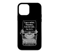 Carcasa para iPhone 12 Mini I Am A Writer Therefore I Am Not Sane PoE Cita del Autor