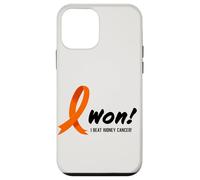 Carcasa para iPhone 12 Mini I Beat Kidney Cancer. I Won! Orange Ribbon For Survivors