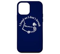 Carcasa para iPhone 12 Mini I Bend so I Don't Break Yoga Meditación Esqueleto Espiritual