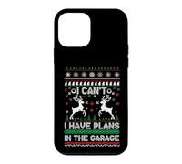 Carcasa para iPhone 12 Mini I Can't I Have Plans in The Garage Ugly Christmas