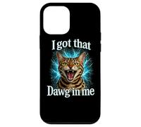 Carcasa para iPhone 12 Mini I Got That Dawg In Me Cat Shirt Divertido Gato de Bengala