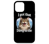 Carcasa para iPhone 12 Mini I Got That Dawg In Me Cat Shirt Divertido Gato siamés
