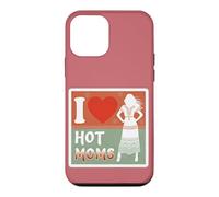 Carcasa para iPhone 12 Mini I Love Hot Moms Boho - Camiseta para Hombre y Mujer, diseño con Texto Divertido