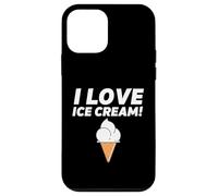 Carcasa para iPhone 12 Mini I Love Ice Cream Party Outfit Vanilla Soft Serve Gelato Cone
