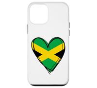 Carcasa para iPhone 12 Mini I Love Jamaica Flag Heart se enorgullece de ser Papa Mama Boy jamaiquino