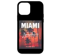 Carcasa para iPhone 12 Mini I Love Miami, Awesome Miami Florida Palms Take Me Anywhere