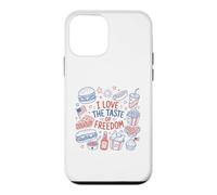 Carcasa para iPhone 12 Mini I Love The Taste of Freedom Vintage American Foods Gráfico