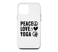 Carcasa para iPhone 12 Mini I Love Yoga Instructor Women Peace Love and Yoga with Saying