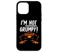 Carcasa para iPhone 12 Mini I’m Not Grumpy Funny Angry Monkey Men Women Kids