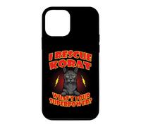 Carcasa para iPhone 12 Mini I Rescue Korat Cat What's Your Superpower Funny Cats Lover