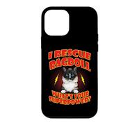 Carcasa para iPhone 12 Mini I Rescue Ragdoll Cat What's Your Superpower Funny Cats Lover