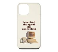 Carcasa para iPhone 12 Mini I Survived The Age of 56k Connection: Funny Dial-Up PC Humor