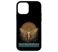 Carcasa para iPhone 12 Mini Icarus Falling Greek Mitología Geométrica Mandala Sol