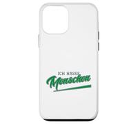Carcasa para iPhone 12 Mini Ich Hasse Menschen (Alemán para Odio a la Gente)
