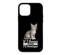 Carcasa para iPhone 12 Mini If I Shenan Once I'Ll Shenanigan Funny Irish Cat Irlanda