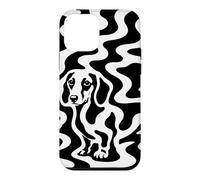 Carcasa para iPhone 12 Mini Ilusión óptica de Perro Salchicha Oculto