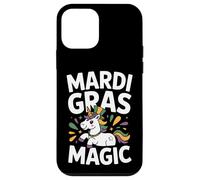 Carcasa para iPhone 12 Mini Ilustración de Unicornio mágico de Mardi Gras