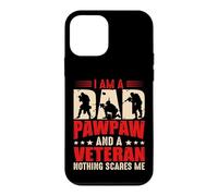 Carcasa para iPhone 12 Mini I'm A Dad Pawpaw and Veteran For Men Dad Grandpa Veteran
