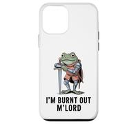 Carcasa para iPhone 12 Mini Im Burnt out MLord Funny Knight Frog Meme Boys Men Sarcastic