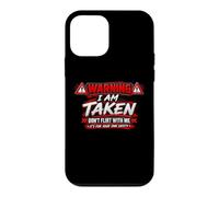 Carcasa para iPhone 12 Mini I'm Taken Don't Flirt with Me Funny Sarcastic Diciendo Humor