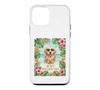Carcasa para iPhone 12 Mini In My Golden Retriever Era 70s Vintage Dog Travel Hombres Mujeres