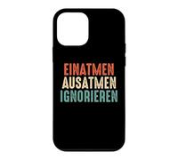 Carcasa para iPhone 12 Mini Inhala Exhala Ignora el refrán Colorido y Divertido