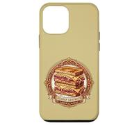 Carcasa para iPhone 12 Mini Insignia ilustrativa de Reuben Sandwich Deli con Buen Sabor