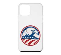 Carcasa para iPhone 12 Mini Insignia patriótica de águila Retro Envejecida