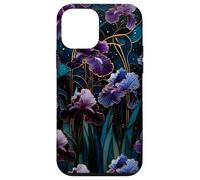 Carcasa para iPhone 12 Mini Iris Morado Art Nouveau Gótico Floral Estética Mística Luz