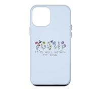 Carcasa para iPhone 12 Mini It Is Well with My Soul Women Christian Themed Bible Verse