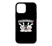 Carcasa para iPhone 12 Mini Itadakimasu! Funny Chibi Anime Bunny Kawaii Manga Comedia