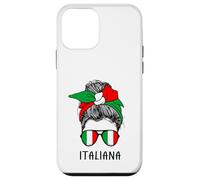 Carcasa para iPhone 12 Mini Italian Italiana Girl Italian Heritage Italy Flag