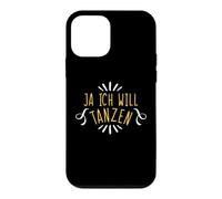 Carcasa para iPhone 12 Mini Ja Ich Will Tanza Divertida Frase de Baile