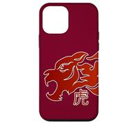 Carcasa para iPhone 12 Mini Japanese Tiger Red Flame Design For Men Year of The Tiger