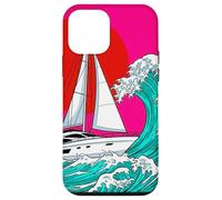 Carcasa para iPhone 12 Mini Japanese Wave Sailboat Sailing Boating Club Sailor