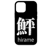 Carcasa para iPhone 12 Mini Japonés Kanji Harame Flounder Fish Japón Izakaya Souvenir