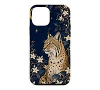 Carcasa para iPhone 12 Mini Jasmine Lynx bajo la luz de la Luna