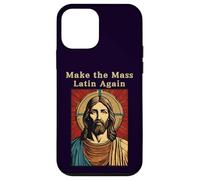 Carcasa para iPhone 12 Mini Jesucristo Católico Romano Haga La Misa Latina De Nuevo