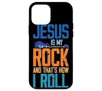 Carcasa para iPhone 12 Mini Jesus Is My Rock and That Is How I Roll Cristiano