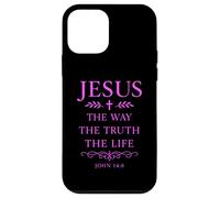 Carcasa para iPhone 12 Mini Juan 14:6 Jesús El Camino Verdad Vida Versículo de la Biblia Escritura Dios
