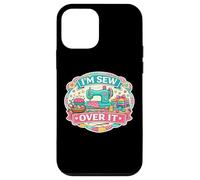 Carcasa para iPhone 12 Mini Juego de Palabras Divertido con Texto en inglés I'm Sew Over It