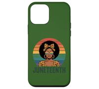 Carcasa para iPhone 12 Mini Juneteenth 1865 Mujeres Afro Leopard Melanina Libertad