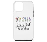 Carcasa para iPhone 12 Mini Just a Girl Who Loves Jesus Girls Christian Rooted in Christ
