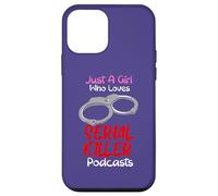 Carcasa para iPhone 12 Mini Just A Girl Who Loves Serial Killer Podcasts Crímenes Verdaderos