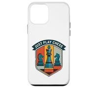 Carcasa para iPhone 12 Mini Just Play Chess Retro Juego de Mesa Amantes Jugador de ajedrez