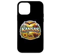 Carcasa para iPhone 12 Mini Kansas Souvenir Vacation Memorabilia Insignia Visitante Estatal