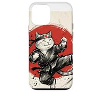 Carcasa para iPhone 12 Mini Karate Gato Japonés Artes Marciales Sumi-e Japón Vintage Mamá