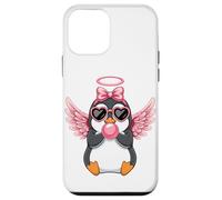 Carcasa para iPhone 12 Mini Kawaii Penguin Angel For Valentine's Day Love