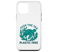 Carcasa para iPhone 12 Mini Keep The Sea - Tortuga Marina sin plástico, Día ecológico de la Tierra