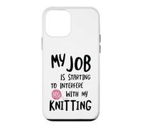 Carcasa para iPhone 12 Mini Knitter Mi Trabajo está empezando a interferir con mi Tejido